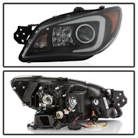Thumbnail for Spyder Subaru WRX 2006-2007 Projector Headlights - Halogen Only - Black PRO-YD-SWRX06-LBDRL-BK