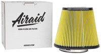 Thumbnail for Airaid Universal Air Filter - Cone 6in FLG x 10-3/4x7-3/4in B x 7x4in T x 9in H - Synthaflow