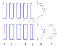 Thumbnail for King Ford 281CI/330CI 4.6L/5.4L V8 (Size STD) Main Bearing Set
