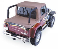 Thumbnail for Rampage 1992-1995 Jeep Wrangler(YJ) Cab Soft Top And Tonneau Cover - Spice Denim