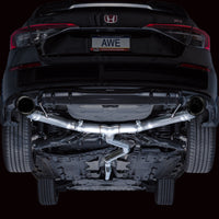 Thumbnail for AWE Tuning 22+ Honda Civic Si/Acura Integra Track Edition Catback Exhaust - Dual Diamond Black Tips
