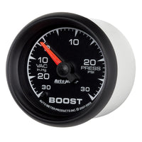 Thumbnail for Autometer ES 52mm Full Sweep Electronic 30 In Hg-Vac/30 PSI Vacuum/Boost Gauge