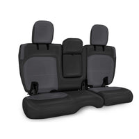 Thumbnail for PRP 2018+ Jeep Wrangler JLU/4 door Rear Bench Cover with Leather Interior - Black/Grey