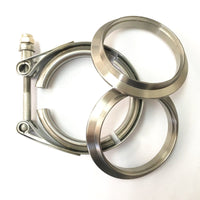 Thumbnail for Ticon Industries 3.0in Titanium V-Band Clamp Assembly (2 Flanges/1 Clamp)