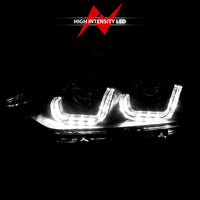 Thumbnail for ANZO 2012-2015 BMW 3 Series Projector Headlights w/ U-Bar Black