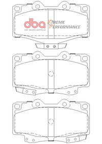 Thumbnail for DBA 92-99 Toyota Land Cruiser XP Performance Front Brake Pads