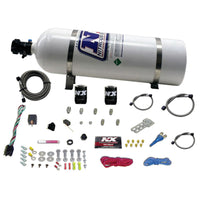 Thumbnail for Nitrous Express All GM EFI Single Nozzle Nitrous Kit (35-150HP) w/15lb Bottle