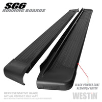 Thumbnail for Westin SG6 Black Aluminum Running Boards 74.25 in