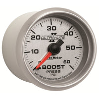 Thumbnail for Autometer Ultra-Lite II 52mm 0-60 PSI Mechanical Boost Gauge