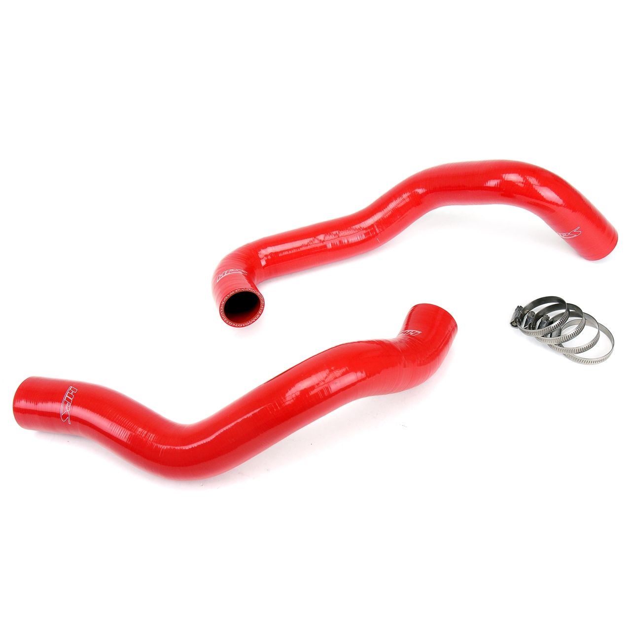 HPS Red Reinforced Silicone Radiator Hose Kit Coolant for Ford 94-95 Mustang GT / Cobra