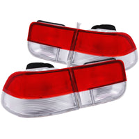 Thumbnail for ANZO 1996-2000 Honda Civic Taillights Red/Clear - OEM 4pc