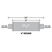 Thumbnail for MagnaFlow Muffler Mag SS 14X4X4 2.5X2.5