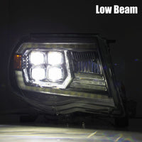 Thumbnail for AlphaRex 05-11 Toyota Tacoma NOVA LED Projector Headlights Plank Style Black w/Activation Light/DRL