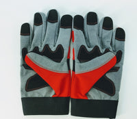 Thumbnail for Granatelli Large Mechanics Work Gloves - Red/Gray/Black
