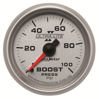 Thumbnail for Autometer Ultra-Lite II 52mm 0-100 PSI Mechanical Boost Gauge