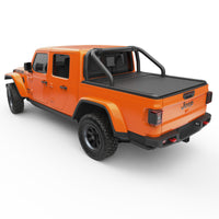 Thumbnail for EGR 20-22 Jeep Gladiator RollTrac S-Series Black Powder Coated Sports Bar Jeep Gladiator