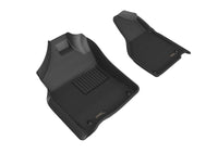 Thumbnail for 3D MAXpider 2012-2020 Dodge Ram 1500 Reg/Quad 2500/3500 Reg Kagu 1st Row Floormat - Black