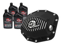 Thumbnail for aFe POWER 21-22 Ram1500 TRX Hemi V8 6.2L PRO Series Rear Diff Cover Black w/Machined Fins & Gear Oil