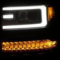 Thumbnail for ANZO 16-17 Chevy Silverado 1500 Prjctr. Headlight Plank Styl. w/Amber (Only Work w/HID Equip. Truck)