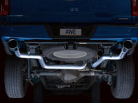 Thumbnail for AWE 0FG 21+ Ford F150 Dual Split Rear Exhaust - 5in Chrome Silver Tips