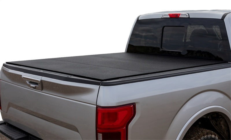 Access LOMAX Tri-Fold Cover 05-20 Nissan Frontier w/ 5ft Bed - Black Urethane
