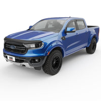 Thumbnail for EGR 19-22 Ford Ranger In-Channel Window Visors Front/Rear Set Matte Black Crew Cab