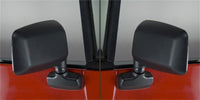 Thumbnail for Omix Door Mirror Kit Black- 87-95 Jeep Wrangler YJ