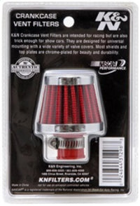 Thumbnail for K&N 2in Base OD x .375in Flange ID x 1.75in H Rubber Base Crankcase Vent Filter