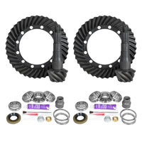 Thumbnail for Yukon Gear Ring & Pinion Gear Kit Package Front & Rear with Install Kits - Toyota 9.5/9.5