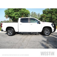 Thumbnail for Westin 2019 Chevrolet Silverado/Sierra 1500 Crew Cab Non LD PRO TRAXX 4 Oval Nerf Step Bars - Black