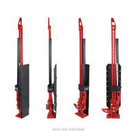 Thumbnail for Go Rhino XRS/SRM 4-CORE Clamp Mount Kit for Hi-Lift Jack - Tex. Blk (No Drill)