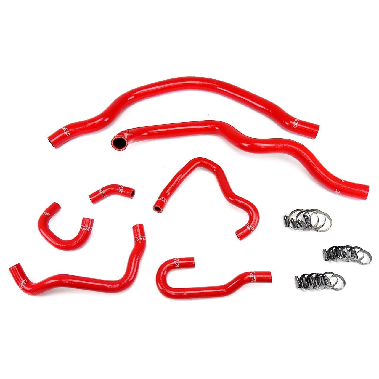 HPS Red Reinforced Silicone Radiator and Heater Hose Kit Coolant for Honda 00-05 S2000