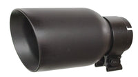 Thumbnail for Go Rhino Exhaust Tip - Textured black - ID 2 1/2in x L 8in x OD 4in
