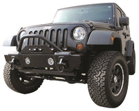 Thumbnail for Rampage 2007-2018 Jeep Wrangler(JK) Recovery Bumper Stubby Front - Black