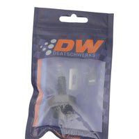 Thumbnail for DeatschWerks 10AN ORB Male to 5/16in Male Triple Barb Fitting (Incl O-Ring) - Anodized Matte Black