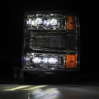 Thumbnail for AlphaRex 04-15 Chevy 1500HD NOVA-Series LED Proj Headlights Chrome w/Activ Light/Seq Signal & SB DRL