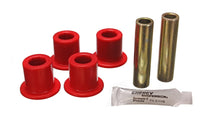 Thumbnail for Energy Suspension Jeep Frame Shackle Bushing Set - Red
