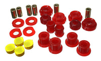 Thumbnail for Energy Suspension 06-11 Honda Civic Red Rear Lower Trailing Arm and Lower Knuckle Bushing Set