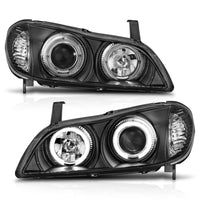 Thumbnail for ANZO 2000-2004 Infiniti I30 Projector Headlights w/ Halo Black