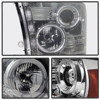 Thumbnail for Spyder Dodge Ram 1500 09-14 10-14 Projector Headlights Halogen- LED Halo LED- Smke PRO-YD-DR09-HL-SM