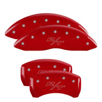 Thumbnail for MGP 4 Caliper Covers Engraved Front & Rear Vintage Style/RT Red finish silver ch