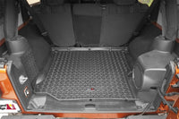 Thumbnail for Rugged Ridge Floor Liner Cargo Black 2007-2018 Jeep Wrangler Unlimited JK 4 Dr