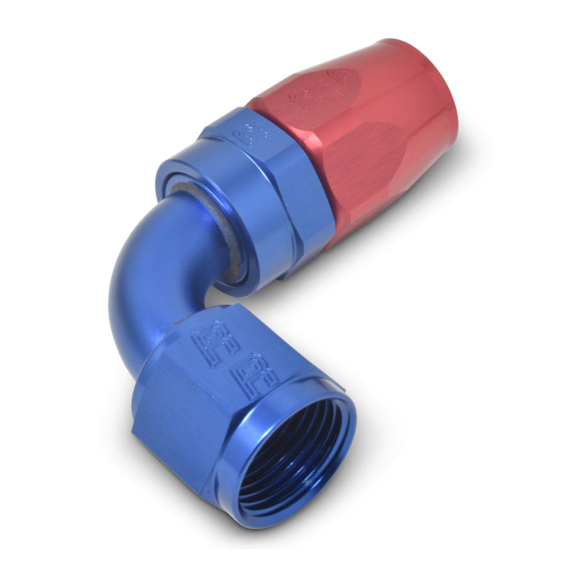 Russell Performance -20 AN Red/Blue 90 Degree Full Flow Hose End