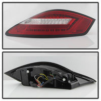 Thumbnail for Spyder Porsche 987 Cayman 06-08 / Boxster 05-08 LED Tail Lights - Red Clear ALT-YD-P98705-LED-RC