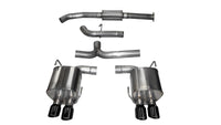 Thumbnail for Corsa 2015-2021 Subaru WRX Cat Back Exhaust Black Quad 3.5in Tips *Sport*