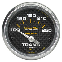 Thumbnail for Autometer Carbon Fiber 52mm 100-250 Deg F Electronic Trans Temperature Gauge