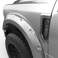 Thumbnail for EGR 2017 Ford Super Duty Bolt-On Look Color Match Fender Flares - Set - Ingot Silver