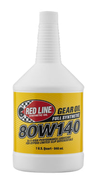 Thumbnail for Red Line 80W140 GL-5 Gear Oil - Quart