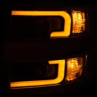 Thumbnail for ANZO Projector Headlights 15-17 Chevrolet Silverado 2500HD / 3500HD Black w/ Chrome Rim
