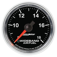 Thumbnail for Autometer GS 52mm Analog 8:1-18:1 Air/Fuel Ratio Wideband Gauge